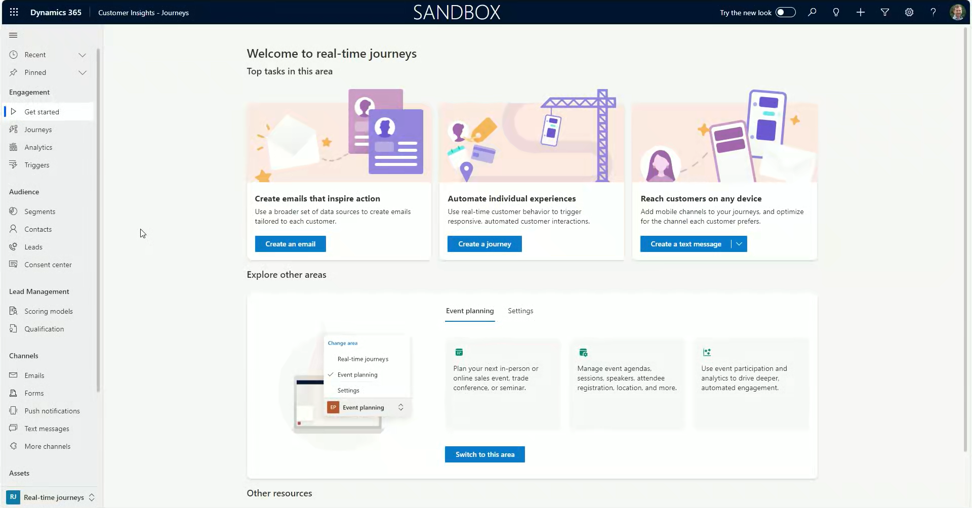 Microsoft Dynamics 365 Customer Insights - Journeys screenshot