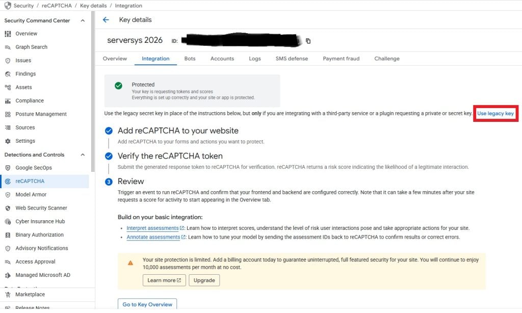 Google reCAPTCHA Setup - Admin Console Google reCAPTCHA Setup - Admin Console