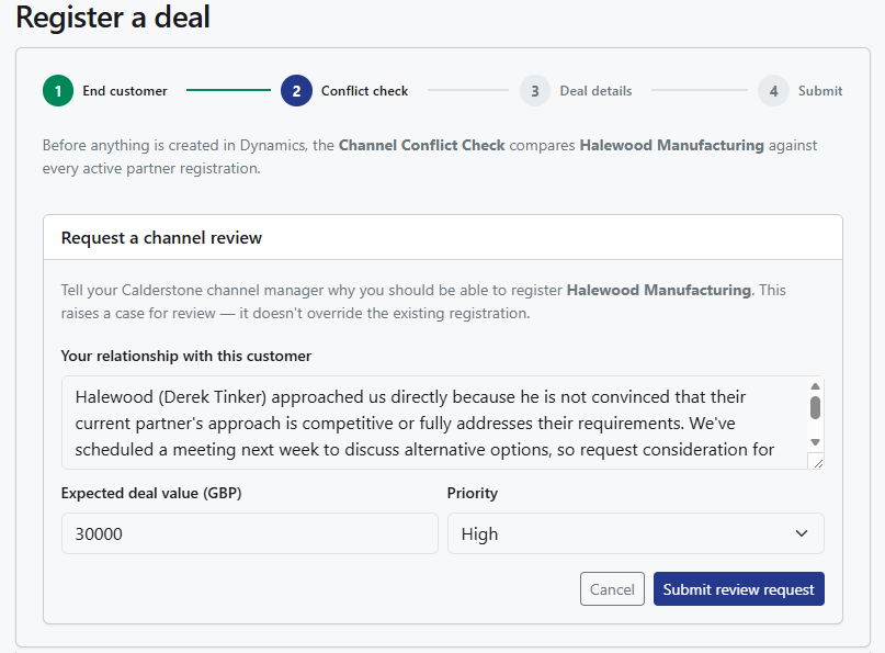 channel-review Partner deal registration appeal decision